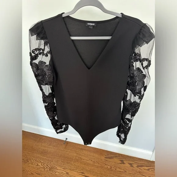 EXPRESS bodysuit top Size L - Picture 7 of 9